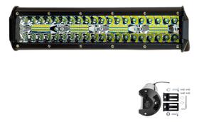 Farol Barra De Led 240w 32cm Trator Camionete Off Road 4x4