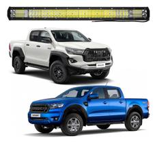 Farol Barra De Led 432w 80cm Hilux Ranger S10 Muito Forte