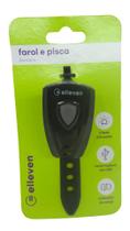 Farol Bateria 2 LEDS 0.5W Preto Elleven