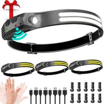 Farol Beccason LED recarregável 4 peças 230 COB Super Bright