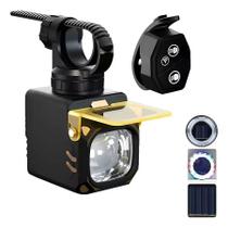 Farol Bike 30w Lente Amarela Controle Sem Fio 1700 Lumens