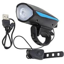 Farol Bike Buzina ciclismo Recarregável Usb Iluminação Noturna - DEFQUAL