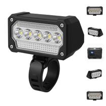 Farol Bike LED Potente com Display de Bateria e Sensor de Luz Inteligente Automático