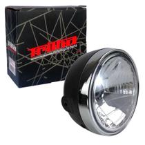 Farol Bloco Optico Com Aro Cromado Cristal Factor 125 2009 A 2016 Farol Bloco Optico Com Aro Cromado Cristal Factor 125 2009 A 2016