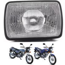 Farol Bloco Óptico Da Moto Cg 125 Today 125 Titan 125 Até 1999 Com Aro Brilhante Farol Bloco Óptico Da Moto Cg 125 Today 125 Titan 125 Até 1999 Com Aro Brilhante