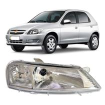 Farol Celta 1999 á 2006 Foco Simples Máscara Cromada