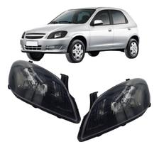 Farol Celta 2006 A 2012 Máscara Negra Lado Direito Farol Celta 2006 A 2012 Máscara Negra Lado Direito