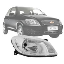 Farol celta 2007 a 2015 prisma 06 a 12 lado direito cromado Farol celta 2007 a 2015 prisma 06 a 12 lado direito cromado
