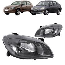 Farol celta prisma 2007 2008 2009 a 2015 cromomix direito