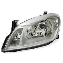 Farol Celta Prisma 2012 a 2015 Lado Motorista Com Máscara Cinza - FORTLUZ - 939MC