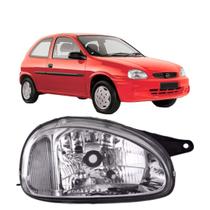 FAROL CHEVROLET CORSA WIND 1994 A 2000 CROMADO ESQUERDO vd