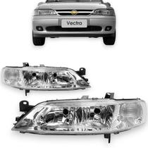 Farol chevrolet vectra 2000 2001 a 2005 cromado esquerdo