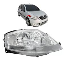 Farol Citroen C3 03 04 05 06 07 08 09 10 11 12 Lado Direito Duplo Elétrico Sem Motor TYC