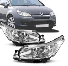 Farol Citroen C4 Pallas 07 08 09 10 11 12 Importado Lado Esquerdo regulagem Manual