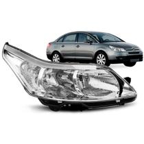 Farol Citroen C4 Pallas Hatch 2007 A 2013 Cromado Farol Citroen C4 Pallas Hatch 2007 A 2013 Cromado