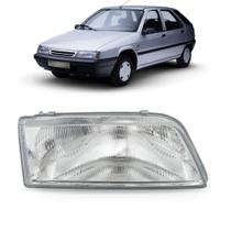Farol Citroen Zx 1992 1993 1994 1995 1996 Cromado Simples