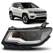 Farol Compass 2017 2018 Eletrico Com Motor Led Sem Xenon Farol Compass 2017 2018 Eletrico Com Motor Led Sem Xenon