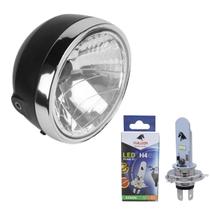 Farol Completo Aro Cromado + Led Cbx 250 Twister 01 Á 08 Farol Completo Aro Cromado + Led Cbx 250 Twister 01 Á 08
