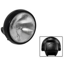 Farol Completo Aro Preto Lente Vidro Cbx 200 Strada