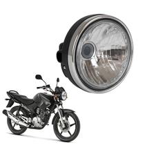 Farol Completo Bloco Óptico Factor125 2009 A 2016 Aro Cromado Completo Farol Completo Bloco Óptico Factor125 2009 A 2016 Aro Cromado Completo
