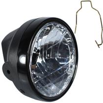 Farol completo CG150 Titan Sport 2004 a 2008 aro preto bloco globo optico Farol completo CG150 Titan Sport 2004 a 2008 aro preto bloco globo optico