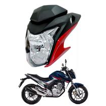 Farol Completo Com Carenagem Honda CB 250 Twister Azul Vermelho Preto Branco Prata - Sportive