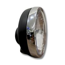 Farol Completo Compatível Susuki Yes Aro Cromado Anos 2005 a 2016 Acessórios