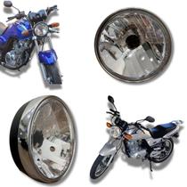 Farol Completo Compatível Susuki Yes Aro Cromado Anos 2005 a 2016 Motocicletas