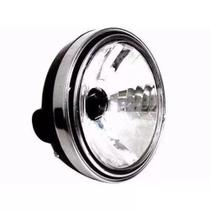 farol completo factor 125 aro cromado lente vidro walle