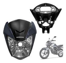 Farol completo Honda Titan 160 2022 Cinza Metalico Farol completo Honda Titan 160 2022 Cinza Metalico