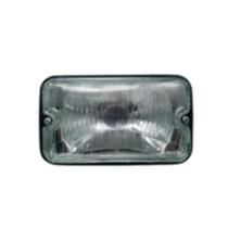 Farol Completo Mobilete Aro Preto Lente Vidro!!