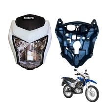 Farol Completo Nxr Bros 160 modelo 2016 Até 2021 Máscara Frontal Bananinha Aranha do Painel Bloco Optico