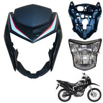 Farol Completo Nxr Bros 160 modelo 2016 Até 2021 Máscara Frontal Bananinha Aranha do Painel Bloco Optico