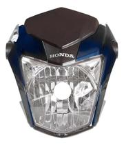 Farol Completo Titan Fan Start Azul Perolado Injetado