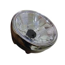 Farol Completo Titan KS/ES/FAN 125 2012 Diante Aro Cromado Aço Potente Farol Completo Titan KS/ES/FAN 125 2012 Diante Aro Cromado Aço Potente