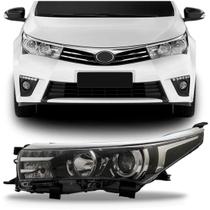 Farol Corolla 2014 2015 2016 2017 Cromado Com Led
