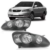 Farol corolla fielder 2004 a 2008 mascara negra