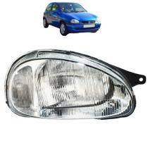 Farol Corsa 1994 1995 1996 97 98 99 Cromado Lente Raiada - Direito Farol Corsa 1994 1995 1996 97 98 99 Cromado Lente Raiada - Direito