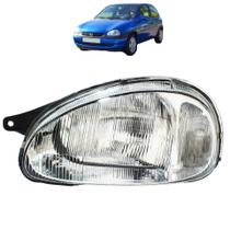 Farol Corsa 1994 1995 1996 97 98 99 Cromado Lente Raiada - Esquerdo