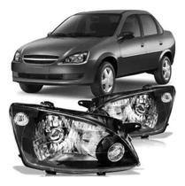 Farol corsa classic 2011 2012 2013 2014 15 2016 negra par