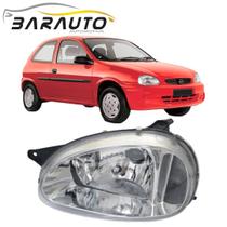 Farol corsa hatch 1994 a 2002 cromado esquerdo vidro