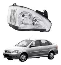 Farol corsa lado esquerdo passageiro montana 2008 a 2010