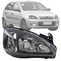 Farol corsa montana 2003 a 2011 mascara negra lado direito