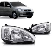 Farol Corsa Montana 2008 2009 2010 2011 2012 Mascara Cromada