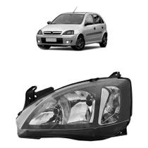 Farol Corsa Montana 2008 2009 2010 2011 2012 Mascara Negra Lado Esquerdo