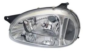 Farol corsa pickup 1994 a 2002 masc negra esquerdo vidro