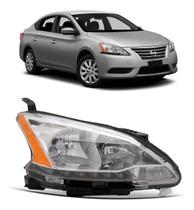 Farol Cromado C/ Led Sentra 2014 A 2016