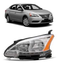 Farol Cromado C/ Led Sentra 2014 A 2016