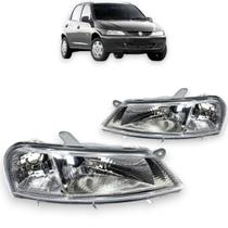 Farol Cromado Chevrolet Celta 2000 2001 2002 A 2006 Direito