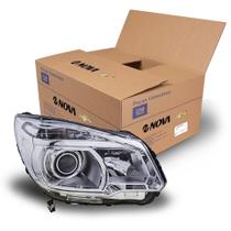 Farol Cromado Com Projetor Lado Direito Pecas Genuinas Gm S10 trailblazer 52095236